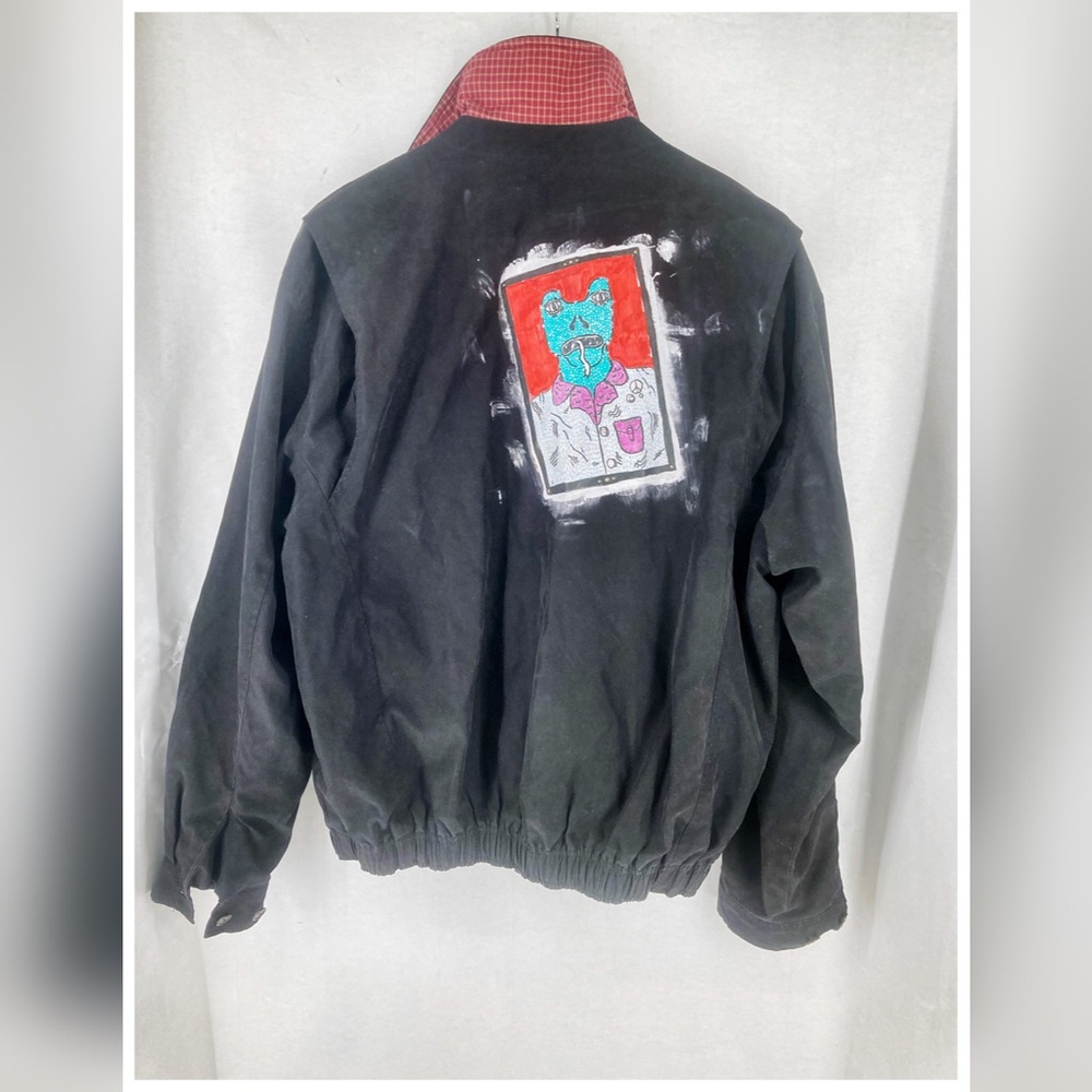 Urban Renewal Painted Upcycled Bomber Jacket - Picture 7 of 8